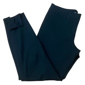 New York & Co 7th Avenue Black Skinny Stretchy Pants Women's Size 4 Bottom Slit